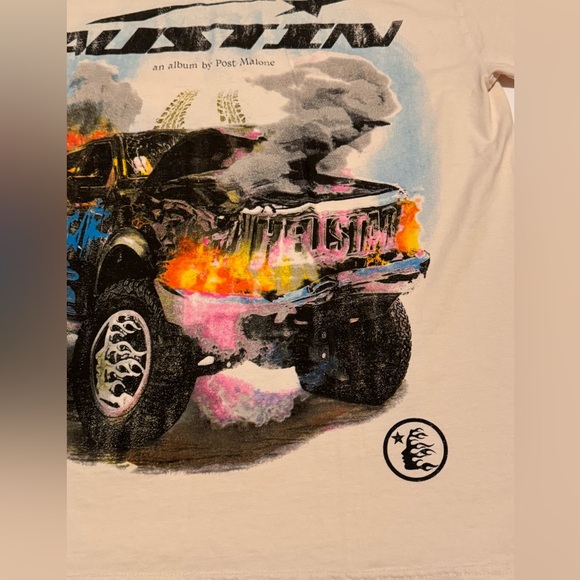 Hellstar Studios x Post Malone Austin Short Sleeve T- Shirt RARE 100% authentic! - Picture 4 of 10